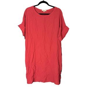 Madewell Women Journal Side-Button Dress Sz L Resort Beach Flowy Lagenlook Vacay